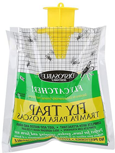 Trampa para Moscas Desechable para Control de Insectos en Interior/Exterior/Jardín