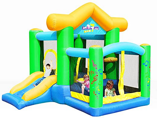 Castillo Hinchable Interior Trampolín Para Niños Pequeños Tobogán Infantil Parque De Atracciones Infantil Piscina Infantil Casa Inflable De Juguete Infantil ( Color : Green , Size : 250*270*220cm )