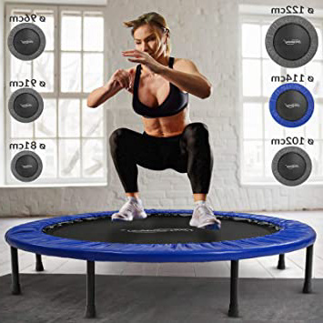 Physionics Mini trampolín en Varias tamaños - Peso máximo: 100 kg - Fitness Trampoline, Trampolín Elástico para jardín y Uso doméstico, Cama Elástica