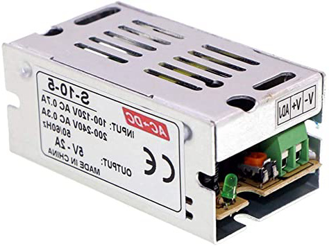 HAI Adaptador de Corriente Transformador AC110V / 220V a DC 5V 2A 10W Fuente de Alimentación Conmutada Regulada Universal