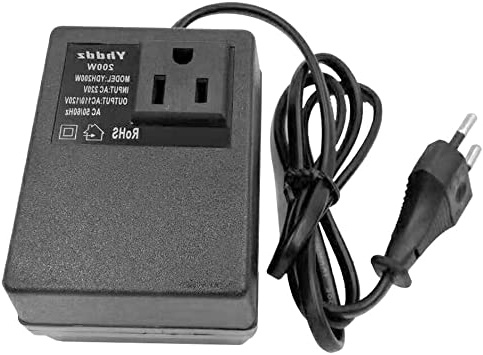 Festnight Inteligente, eficiente, para el hogar, 200W CA, 220 V a 110 V Reductor de voltaje Transformador Adaptador de corriente de viaje para convertidor de voltaje