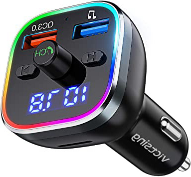 Transmisor FM Bluetooth V5.0, [RGB