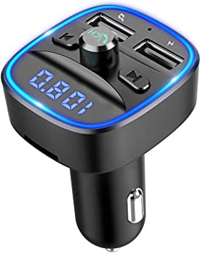 







Cocoda Transmisor FM Bluetooth, [Luz de Anillo Azul] Manos Libres para Coche, Inalámbrico Reproductor MP3 Mechero Coche Adaptador Receptor con Dual USB 5V/2.4A & 1A, Soporte Tarjetas SD + U Disk






