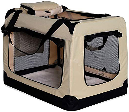 dibea TB10042 Bolsa de Transporte para Perros y Gatos, Beige, (L) 70x52x50 cm