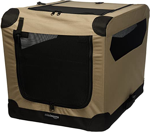 AmazonBasics - Transportín para perros, blando, plegable, 66 cm