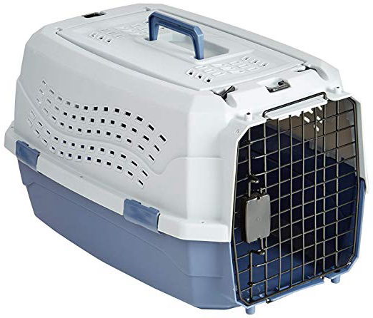 AmazonBasics - Trasportín de 2 puertas con carga superior, 59,5 cm
