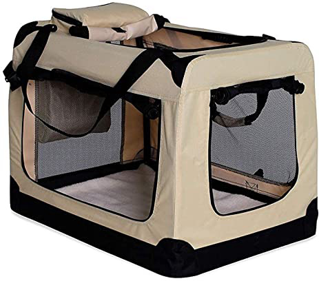dibea TB10042 Bolsa de Transporte para Perros y Gatos, Beige, (L) 70x52x50 cm