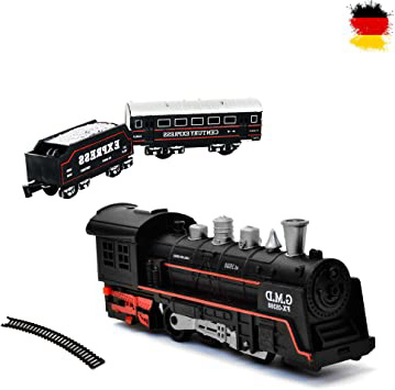 HSP Himoto - Set de Tren eléctrico (Tren de Vapor, Locomotora de Sonido, simulación de Sonido)
