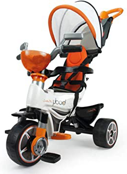 INJUSA - Triciclo Body Max Naranja para Bebés a partir de 10 Meses con Control Parental de Dirección, color (3254)