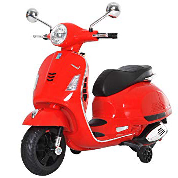 HOMCOM Moto Eléctrica Infantil Coche Triciclo para Niños 3-6 Años Carga 30kg Rojo