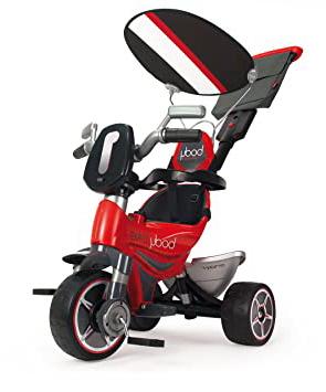 INJUSA (325 Triciclo Infantil Body Sport Evolutivo con Control Parental de Dirección para Niños +10M, Color Rojo, 12m