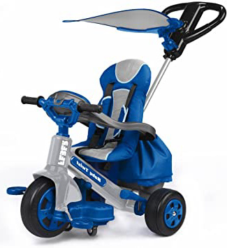 FEBER- Triciclo de paseo Infantil, para niños de 1 a 3 años, Color azul (Famosa 800009780)