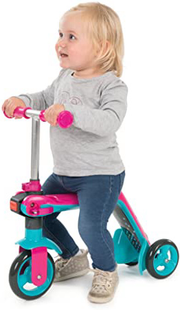 Patinete reversible 2en1 rosa (Smoby 750603)