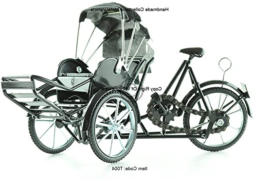 







Xich-Lo Bicicleta de 3 ruedas, modelo de metal, hecho a mano, color negro, T004






