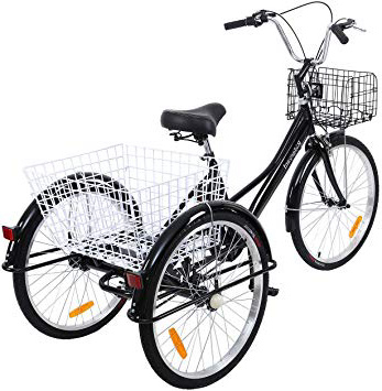 







Yonntech Ambienceo Triciclo para Adultos 24" 7 velocidades Bicicleta para Adultos Bicicleta 3 Ruedas Bicicleta Ciudad Bicicleta Mujer con Cesta






