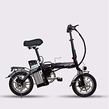 XCBY Scooter eléctrico para Adultos, Triciclo de Movilidad eléctrica, Bicicleta eléctrica Plegable y portátil, Motor máximo de 500 W, 45 km de Largo Alcance, con luz LED y Pantalla