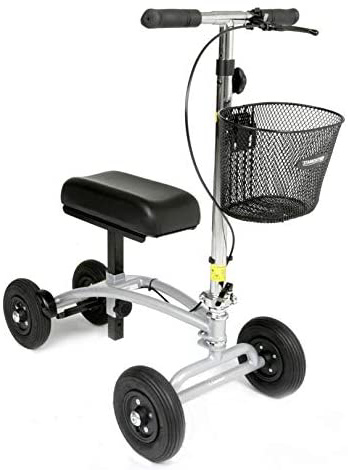 orthomate patinete de rodilla con cesta y 8 "puenamtic ruedas – Andador de rodilla