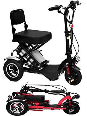 







SPEED Mini Triciclo Eléctrico Plegable Scooter Eléctrico Adultos Litio Portátil para Discapacitados Ancianos Batería Coche 48V Puede Durar 60 Km Black






