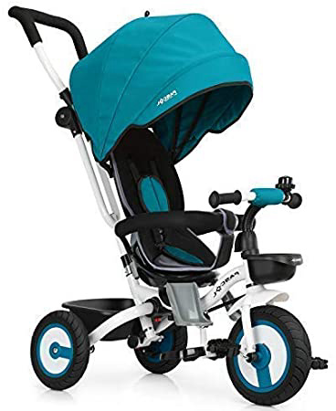 Fascol Triciclo Bebé Plegable 4 en 1 Trike Bicicleta para Niños de 6 Meses a 5 Años Máx 30 kg (Azul)