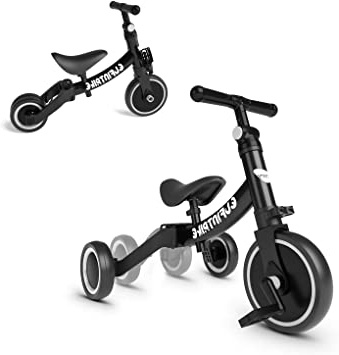 besrey Triciclos para Niños 5 en 1 Triciclos Bebes Triciclos evolutivos Bicicleta Bebe Triciclo Bicicleta para Niño y Niña de 1 a 3 años(Negro)