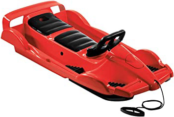 AlpenGaudi AlpenDoubleRace - Trineo (114 x 55 x 28 cm) rojo rojo Talla:114x55x28 cm