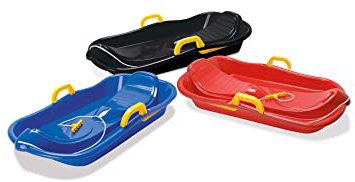 Dantoy - Trineo con frenos, trineo para nieve e invierno, fabricado en Dinamarca (varios colores)
