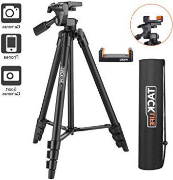 Trípode de Cámara (40.5cm-136cm), 5 en 1 Trípode Móvil, Trípode Ligero de Aluminio, Trípode Plegable con Soporte de Móvil y Bolsa, Trípode para iPhone,Samsung,Huawei,Canon,Nikon,Sony, TACKLIFE - MLT01