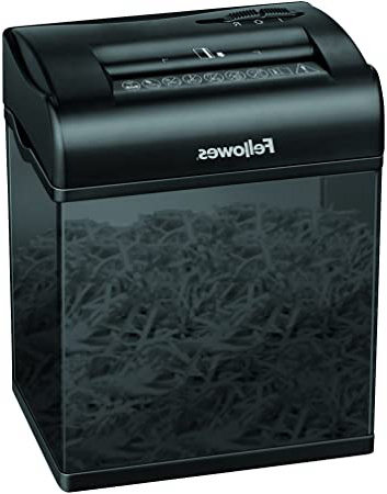 Fellowes Shredmate - Destructora trituradora de papel, corte en partículas, 4 hojas, gris