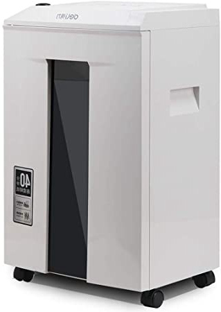 Trituradora de papel, trituradora eléctrica, nivel 5 Seguridad de alta potencia Disyuntor de partículas de 40 minutos Trituradora de tarjetas de crédito de 6 páginas con cerradura de seguridad Tritur