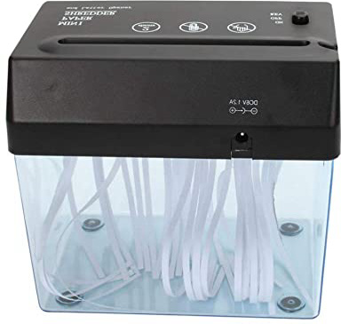 Toyvian Trituradora de Papel Mini Trituradora Usb para Trituradora de Papel Tarjeta de Crédito Trituradora de Oficina en Casa