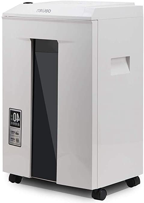 Trituradora eléctrica, nivel 5 Seguridad de alta potencia Disyuntor de partículas de 40 minutos Trituradora de tarjetas de crédito de 6 páginas con cerradura de seguridad Trituradora de oficina