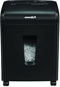 Fellowes 62Mc - Destructora trituradora de papel, microcorte, 10 hojas, negro