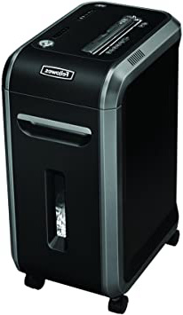 Fellowes Powershred 99Ci - Destructora Trituradora de Papel, Corte en Partículas, 18 Hojas, Negro/Gris