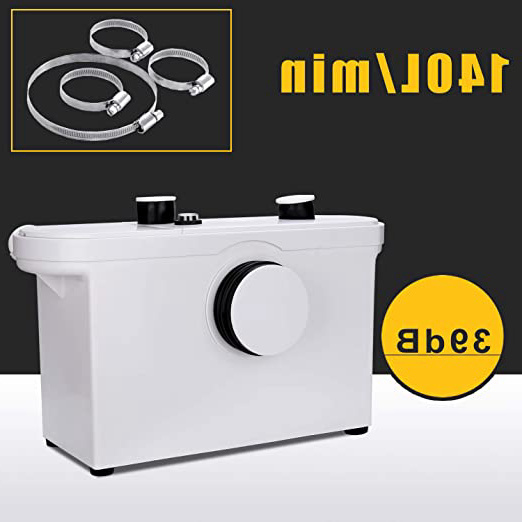 Hengda 600W 3/1 triturador sanitario bombeador WC Trituradora de Agua Residual para Baño Lavabo o Cocina Triturador Sanitario