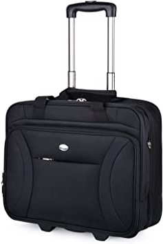 Trolley Ejecutivo, Coofit Trolley Ordenador Maletines con Ruedas Portatil Trolley Maleta Trolley (Coofit Negro)