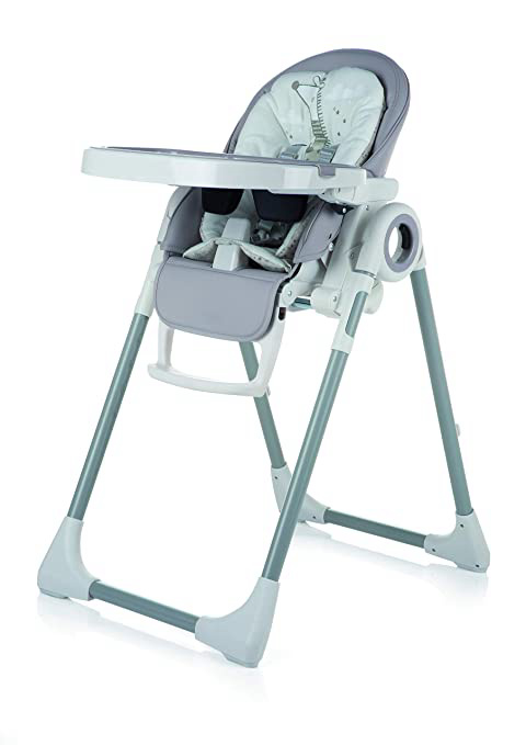 Jané 6262PL R75 Kosmic - Trona Alta Compacta, Plegable, Polipiel, de 0 a 3 años, 5 posiciones de Reclinado y 7 Alturas Diferentes, Desenfundable, Bandeja Extraíble, Incluye Reductor Reversible