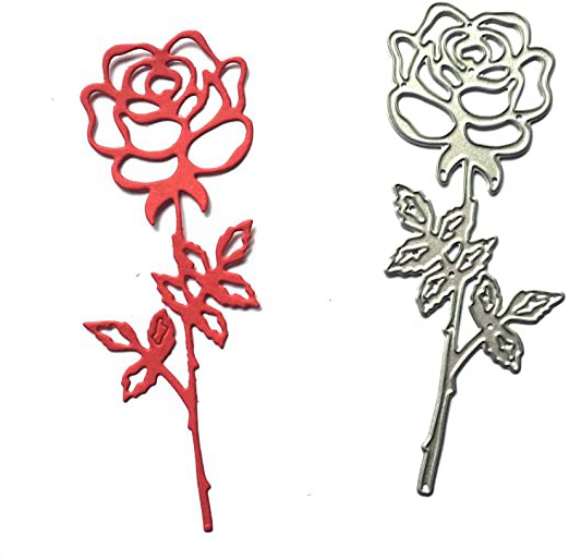 topker Metal cortador de corte de flores muere troqueles para hacer rosa delicado tarjetas álbum de fotos