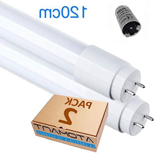 Pack 2x Tubo LED 120 cm, 18w. Color Blanco Frio (6500K). 1800 Lumenes. Cebador LED incluido. A++