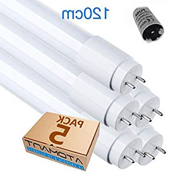 Pack 5x Tubo LED 120 cm. 18w. Color blanco frío (6500K). Standard T8 G13. 1800 lumenes. Cebador LED incluido.
