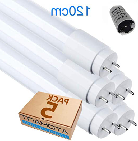 LED Atomant Pack 5x Tubo LED 120 cm 18w, 360 Grados, 18 W, Blanco Frio (6500K)
