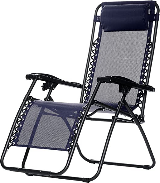 AmazonBasics Silla Gravedad Cero, Azul