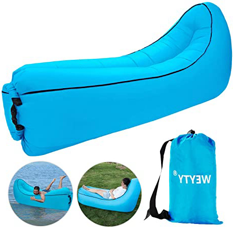 Sofa Hinchable,WeyTy tumbona hinchable sofa inflable,portátil impermeable ligero poliéster aire sofá inflable ocioso,aire cama Tumbona de playa para viajes,piscina,Camping,parque