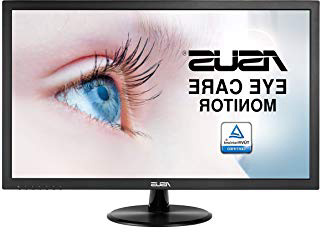 Asus VP228DE - Monitor 21.5" Full HD (1920 x 1080 píxeles, LCD, 5ms, contraste 100000000:1, 200 cd/m²), color negro