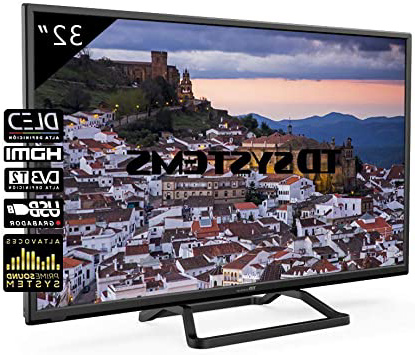 Televisores LED 32 Pulgadas TD Systems K32DLM10H. 2X HDMI, VGA, USB Grabador Reproductor, DVB-T2/C/S2