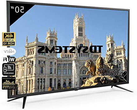 Televisores Smart TV 50 Pulgadas 4K UHD Android 9.0 y HbbTV / 1500 PCI Hz/ HDR10 / 3X HDMI / 2X USB/DVB-T2/C/S2 / TD Systems K50DLJ10US/ TDSystems