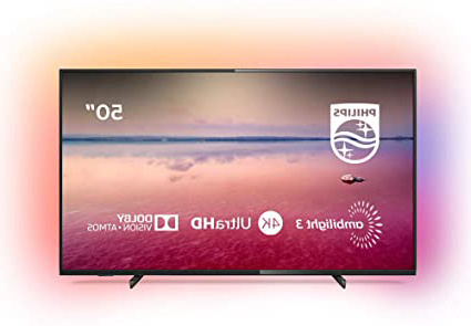 Philips 50PUS670412, Televisor con Tecnología LED y Smart TV (4K UHD, HDR 10+, Dolby Vision, Dolby Atmos), de Forma Inalámbrica Ethernet HDMI, 50"