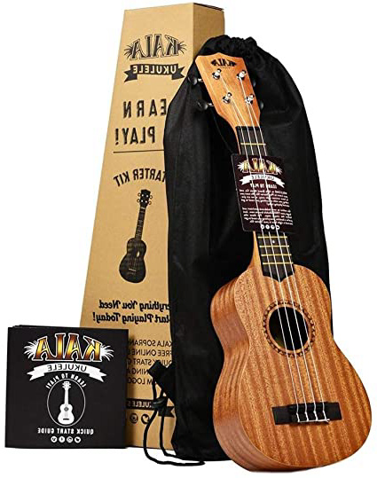 Kala Kit de Inicio Oficial para Aprender a Tocar Ukelele Soprano KALA-LTP-S que Incluye Clases en Línea, Aplicación para Afinación y Cuadernillo, Color Natural, 8.3 x 21.3 x 57.5 cm