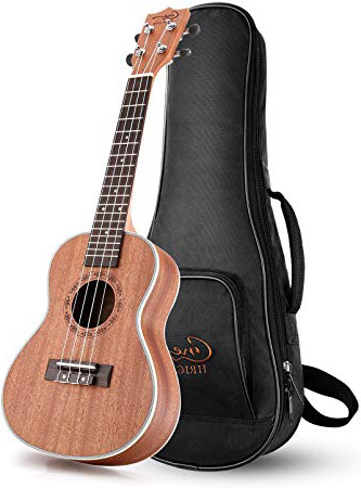Ukelele,Hricane Ukelele Concierto 23 Pulgadas Hawaiian Ukulele Para Principiantes Adulto,Niños,Estudiante,Mujer (Incluye Bolsa de Transporte)