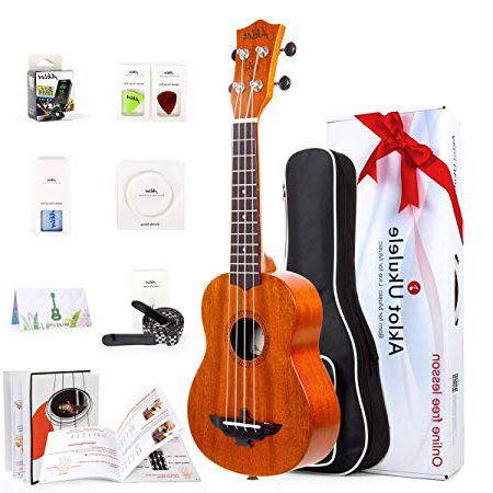 







Aklot Ukelele Soprano de 21 Pulgadas Caoba Maciza Ukeleles para principiantes profesionales Con Curso en línea gratuito y 8 Kit de inicio






