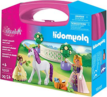 PLAYMOBIL- Maletín Grande Princesas y Unicornio Juguete, Multicolor (geobra Brandstätter 70107)